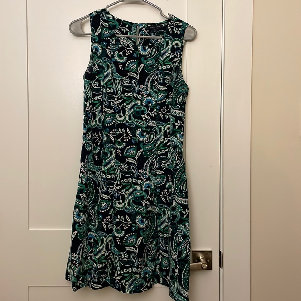 Tommy Hilfiger Green Paisley Dress
